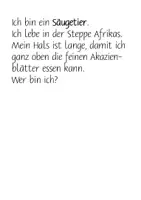 Vorschau - Arbeitsblätter - Leseverstehen: Tierrätsel für die 1. Klasse - Seite 2