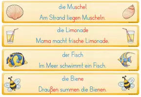 Vorschau - Arbeitsblätter - Schleichdiktat/ Laufdiktat Sommer Kl. 1/2 - Seite 3