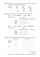 Aperçu - Préparation de séquence / Séquence complète - Exercices sur l'utilisation du dictionnaire - Page 1