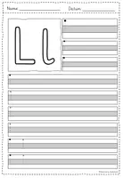 Vorschau - Arbeitsblätter - Buchstabeneinführung: L - Seite 1