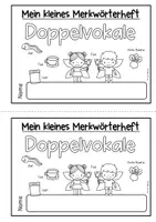 Vorschau - Arbeitsblätter - Übungsheft Lernwörter Doppelvokal (Merkwörter, aa, oo, ee) - Seite 1
