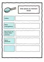 Vorschau - Anderer Materialtyp - Elternabend: Finde dein Kind und Brief an dein Kind - Deckblatt