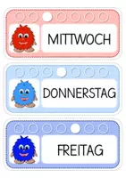 Vorschau - Bildkarten - Die Wochentage mit dem Minimonster - Für KiGa & GS - Seite 3