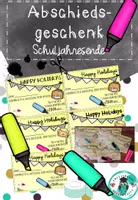 Vorschau - Anderer Materialtyp - Feriengruß - Sommerferien (Englisch) - Deckblatt