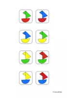 Vorschau - Fördermaterial/Inklusion - Zuordnung, Schiff, optische Differenzierung, Förderung, Pränumerik, zweifarbig - Seite 3