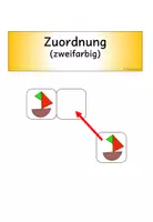 Vorschau - Fördermaterial/Inklusion - Zuordnung, zweifarbig, Schiff, Förderung, Pränumerik, Klettmappe - Seite 1