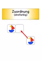 Vorschau - Fördermaterial/Inklusion - Zuordnung, dreifarbig, Schiffe, Klettmappe, Förderung, Pränumerik - Seite 1