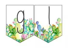 Vorschau - Anderer Materialtyp - Wimpel "Englisch" Motiv: Kaktus - Seite 2