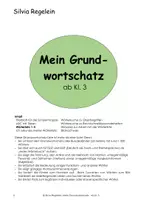 Vorschau - Arbeitsblätter - Mein Grundwortschatz ab Klasse 3 - Deckblatt