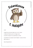 Vorschau - Anderer Materialtyp - Eulenklasse - 1. Halbjahreszeugnis in der 1. Klasse - Seite 2