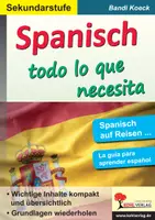 Vorschau - Arbeitsblätter - Spanisch – todo lo que necesita: Grundwissen Spanisch auf Reisen | Spanisch Sekundarstufe I+II Klasse 5–13 | Vorstellen, Notfälle, Zahlen, Verben, falsche Freunde, Lösungen - Deckblatt