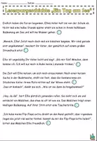 Vorschau - Arbeitsblätter - Lesespurgeschichte "Chaos am See" Level 3 DaZ / Deutsch - Seite 1