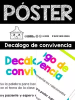 Vista previa - Decoración del aula - Póster Decálogo de Convivencia - Portada