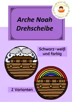 Vorschau - Mal- und Bastelvorlagen - Arche Noah - Paket - Deckblatt