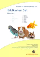 Vorschau - Fördermaterial/Inklusion - Haustiere - Heimtiere - Bildkarten - Fotokarten & Wortkarten - DIN A5 - Bild- Wortkarten - Zuordnungskarten - Deckblatt