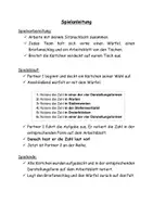 Vorschau - Arbeitsblätter - Spiel zu "Großen Zahlen im Stellenwertsystem" - Deckblatt