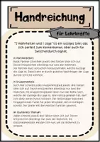 Vorschau - Spiele - Zwei Wahrheiten und eine Lüge - mit Tipps und Beispielen - Wahrheit oder Lüge? - Kennenlernspiel, Spiel zum Schuljahresanfang - Seite 1