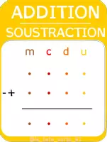 Aperçu - Apprentissages en autonomie - Sous-mains maths modulable CP->CM1 - Edition Jaune PREMIUM - Page 1