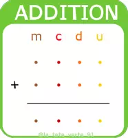 Aperçu - Inclusion - Sous-mains maths modulable CP -> CM1 - Edition Vert PREMIUM - Page 2
