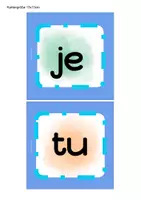Aperçu - Jeux - FLE - Cartes pronoms à utiliser dans un cube à poche - Page 2