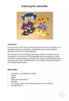 Vorschau - Mal- und Bastelvorlagen - Kunst Halloween, Masken zum Basteln, Herbst - Seite 1