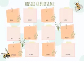 Vorschau - Poster - Geburtstagskalender für die Bienenklasse - Seite 2