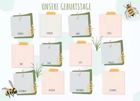 Vorschau - Poster - Geburtstagskalender für die Bienenklasse - Seite 3