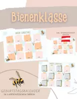 Vorschau - Poster - Geburtstagskalender für die Bienenklasse - Deckblatt