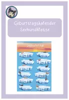 Vorschau - Präsentationen/Tafelbilder - Geburtstagskalender Seehund Seehundklasse #Klassentier - Deckblatt