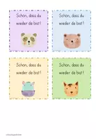 Vorschau - Poster - Willkommenskärtchen Tiere zum Schulstart 1.-4. Kl - Seite 1