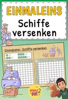 Vorschau - Arbeitsblätter - Mathe Einmaleins Schiffe versenken Spiel Vorlage - Deckblatt