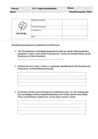 Vorschau - Klassenarbeiten - Klausur MFA LF3 Hygiene - Deckblatt