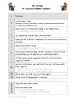 Vorschau - Arbeitsblätter - 10 steps of a successful & polite complaint (sich beschweren) - Seite 2