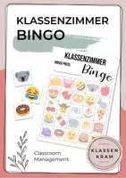 Vorschau - Anderer Materialtyp - Classroom Management - Klassenzimmer Bingo - Deckblatt