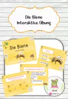 Vorschau - Interaktives Material - Die Biene - eine interaktive Leseübung - Deckblatt