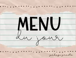 Aperçu - Affichage - Menu du jour - Page 2