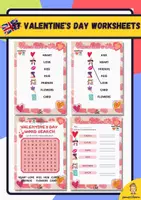 Vista previa - Hojas de trabajo - VALENTINE'S DAY WORKSHEETS - Portada