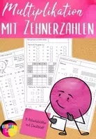 Vorschau - Unterrichtsreihen - Multiplikation mit Zehnerzahlen Übungsheft - Deckblatt