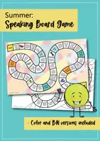 Vista previa - Hojas de trabajo - Summer speaking board game; el verano: juego de conversación (Inglés) - página 2