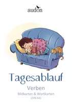 Vorschau - Fördermaterial/Inklusion - DaZ Wortschatz Tagesablauf - Bildkarten Verben : Bildkarten & Wortkarten - Bild- und Wortkarten für die Wortschatzarbeit - Deckblatt