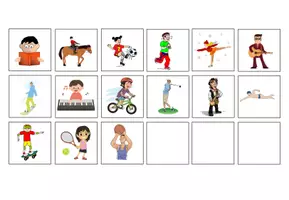 Vorschau - Spiele - Materialpaket "hobbies and sports" (gerund/ ing-form) - Seite 1
