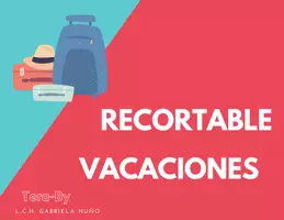 Vista previa - Juegos / Gamificación - Recortable Vacaciones - Portada