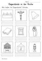 Vorschau - Arbeitsblätter - Materialpaket: Gegenstände in der Kirche - Seite 3