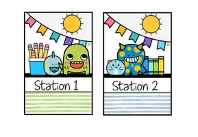 Vorschau - Poster - Stationsschilder für Stehrahmen – Stationenbetrieb - Monsterklasse - Seite 2