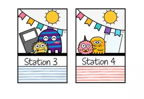 Vorschau - Poster - Stationsschilder für Stehrahmen – Stationenbetrieb - Monsterklasse - Seite 3