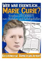 Aperçu - Feuilles d'exercices - Marie Curie Steckbrief Deutsch / Geschichte / bilingualer Unterricht Allemand - Page de couverture