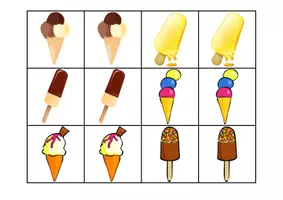 Vorschau - Spiele - sommerliches Spiel: Merk Es Dir (Eis), viele Karten / Immer 2 / Paare Finden - Seite 3