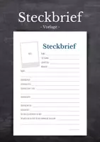 Vorschau - Anderer Materialtyp - Steckbrief blanko (mit Prompts) - eine neue Klasse kennenlernen - Deckblatt