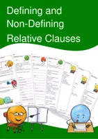 Vorschau - Arbeitsblätter - Defining and Non-Defining Relative Clauses - Mit Lösungen - Deckblatt