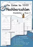 Vorschau - Arbeitsblätter - Nachbarzahlen im Zahlenraum bis 1000 Mathe 3. Klasse - Seite 1